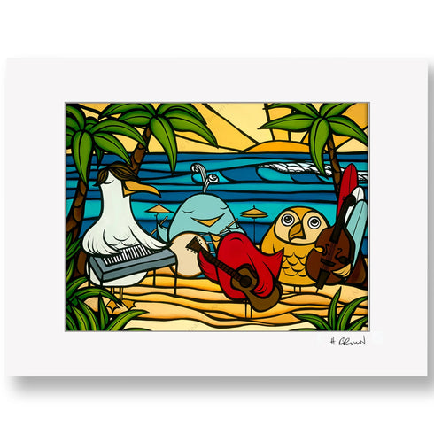 BIRD PARTY ON THE BEACH