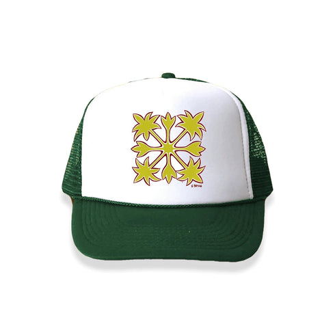 HAWAIIAN QUILT TRUCKER HAT