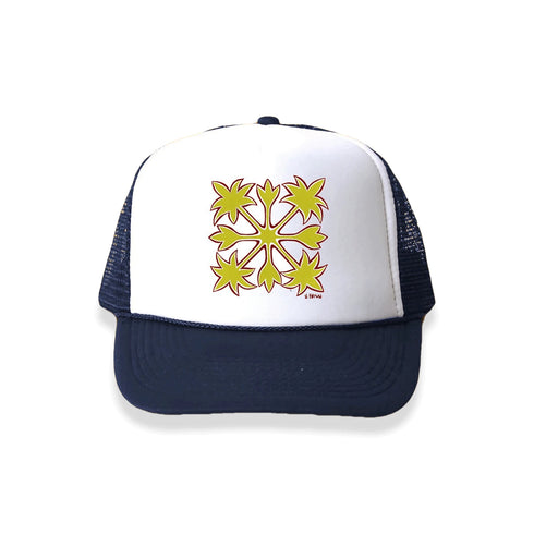 HAWAIIAN QUILT TRUCKER HAT