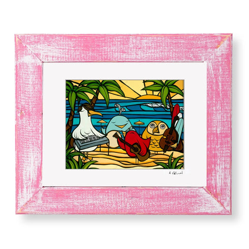 BIRD PARTY ON THE BEACH