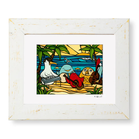 BIRD PARTY ON THE BEACH