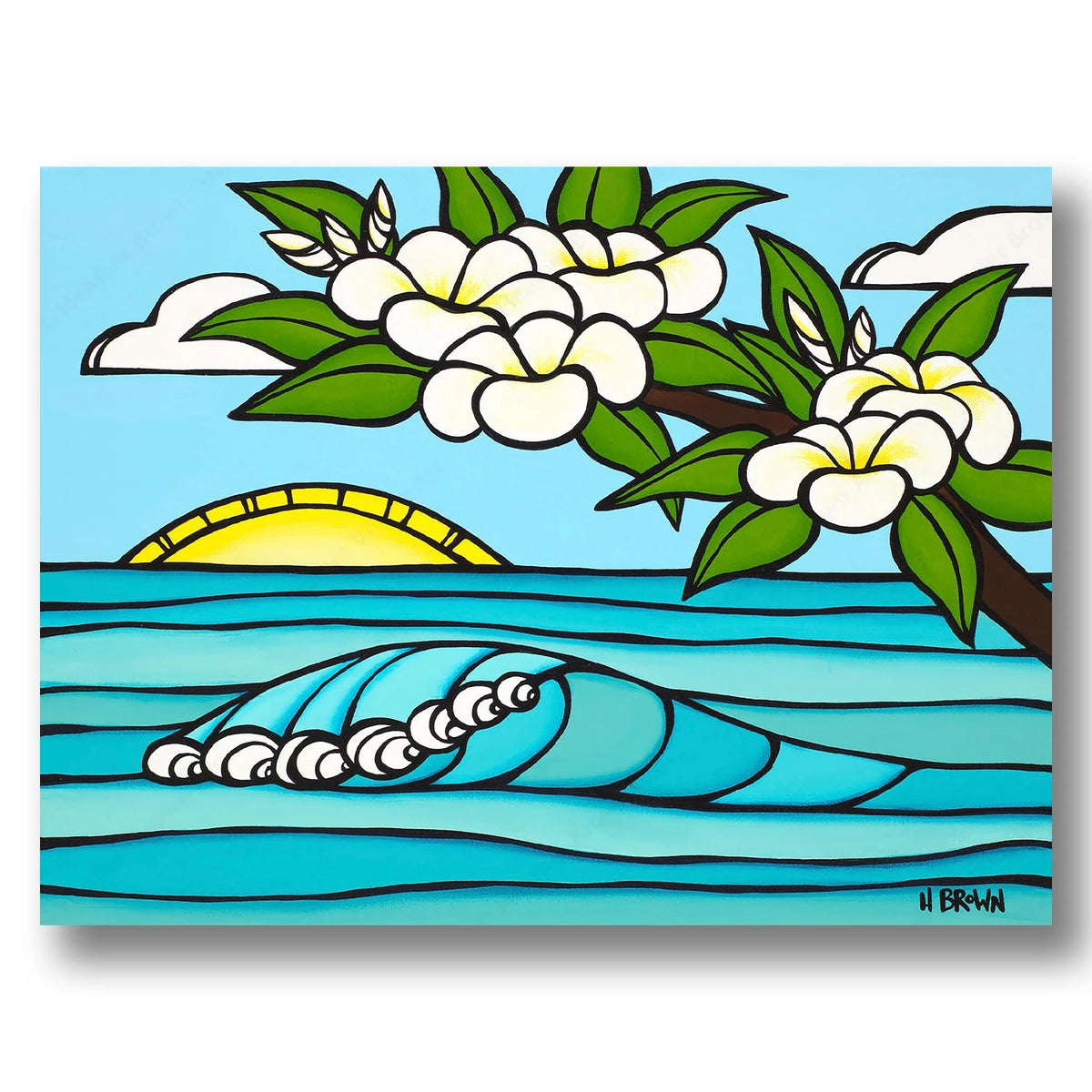 PLUMERIA SUNRISE – HeatherBrown