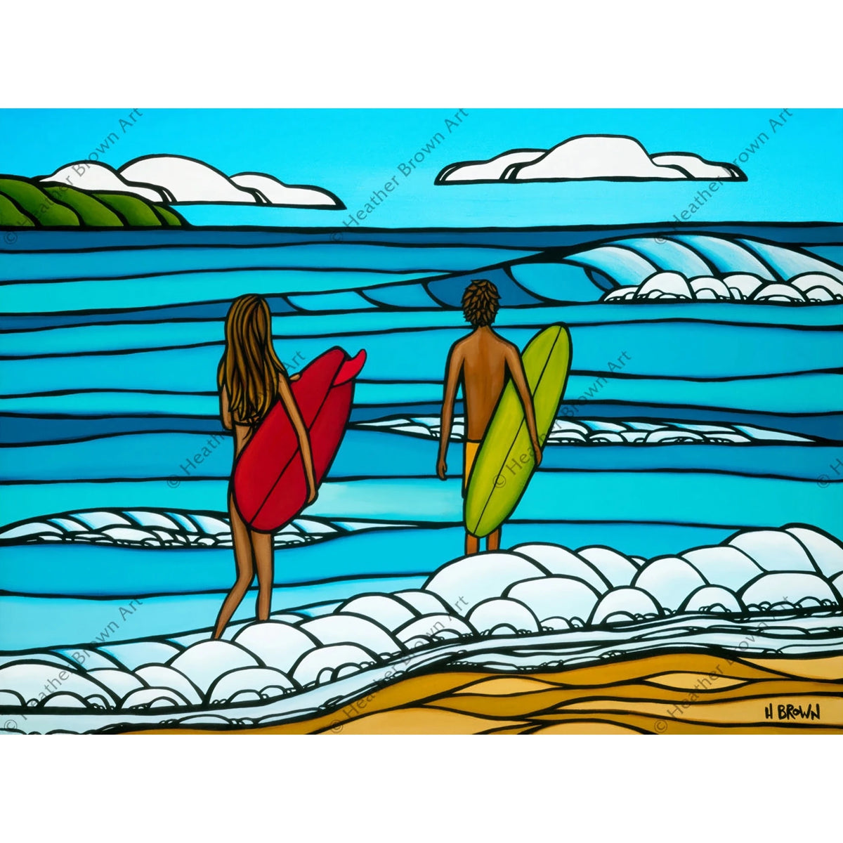 Heather Brown ヘザーブラウン Surf Stroll Surf Stroll - Products - Heather Brown Art