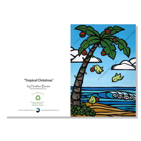 TROPICAL CHRISTMAS CARD