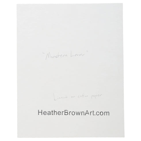 LINO CUT, MONSTERA LEAVES