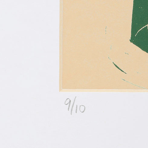 LINO CUT, AVOCADO SPROUT-GREEN