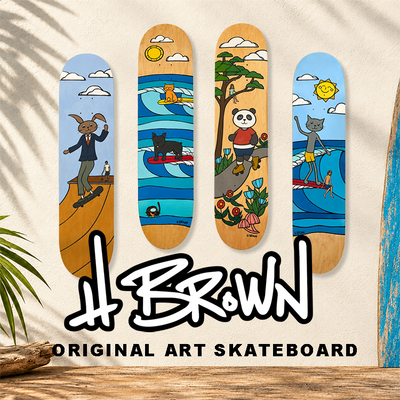 Heather Brown Skateboard Original