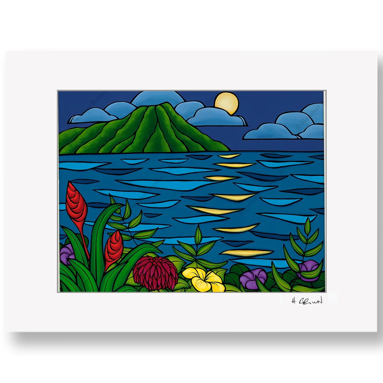 FULL MOON OVER DIAMOND HEAD – HeatherBrown