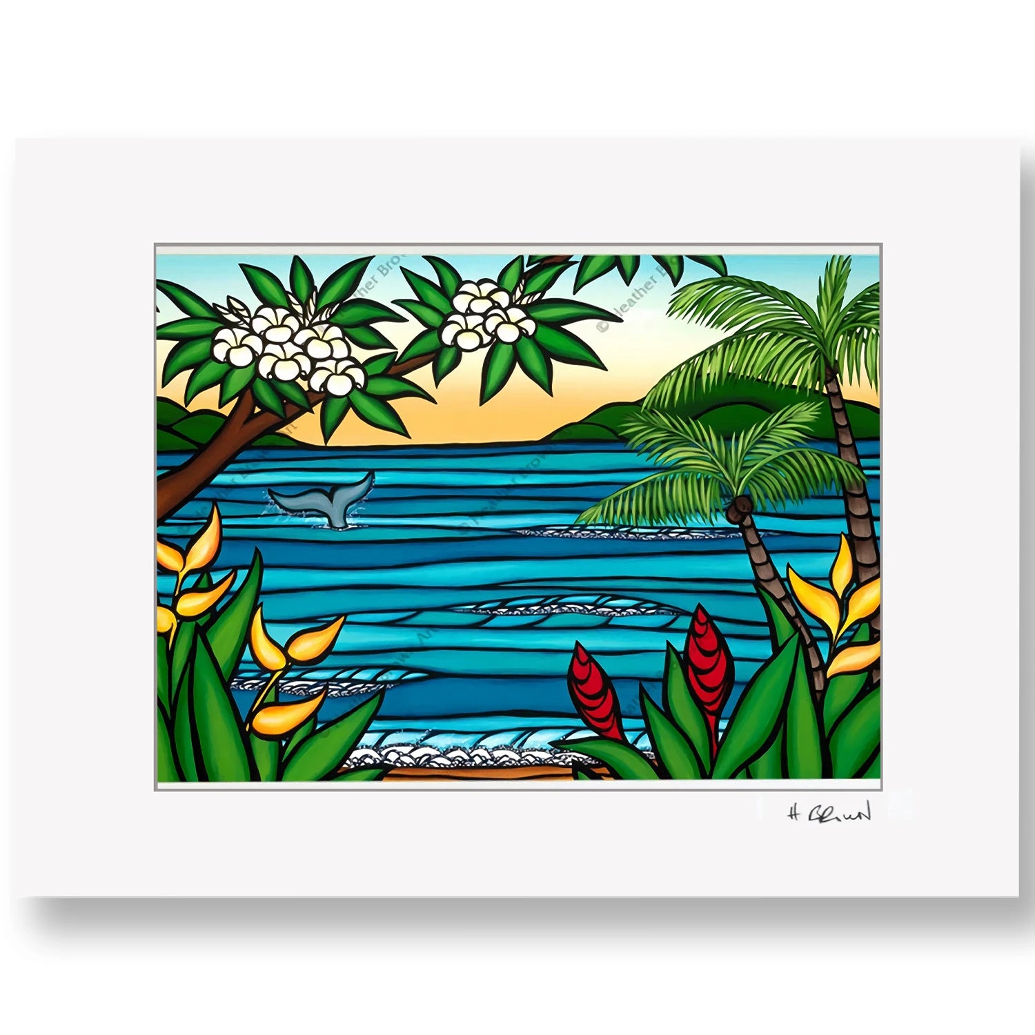 ヘザー ブラウン 『 ラハイナ・ショアーズ 』 355mm × 279mm Amazon.co.jp: (ヘザーブラウン)HEATHER BROWN ART PRINT W35.6