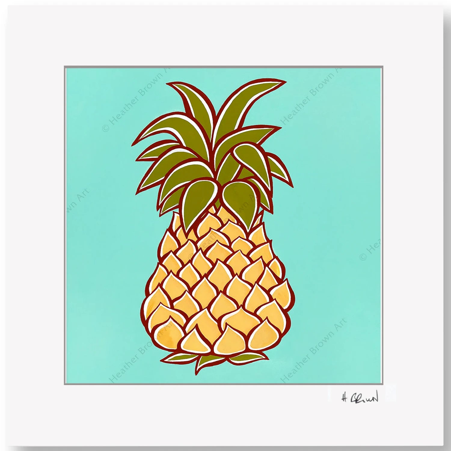 Heather brown / Hawaiian Winter 額装付き RAINBOW DAY / Heather Brown（ヘザーブラウン）のMatted Prints