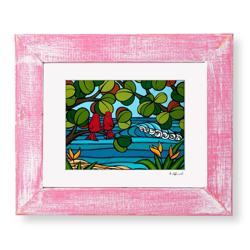 ヘザー ブラウン 『 Love Birds 』 279mm × 355mm ラブバード-製品-ヘザーブラウンアート – Heather Brown Art