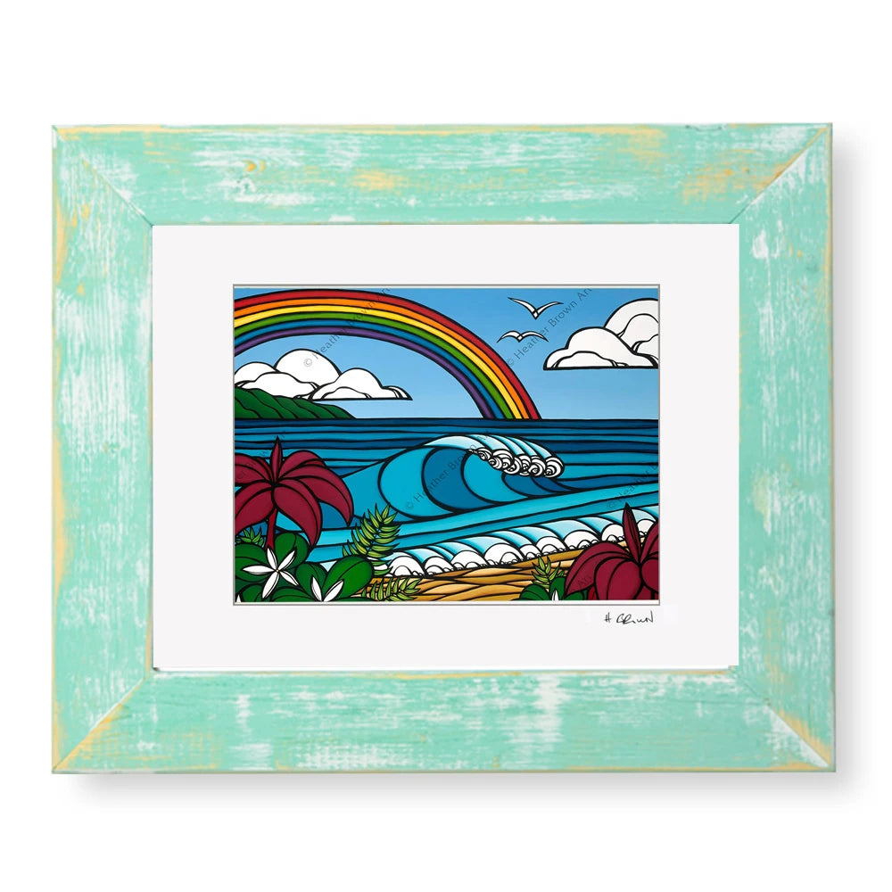 ヘザーブラウン　額付き　North shore Rainbow NORTH SHORE RAINBOW – HeatherBrown